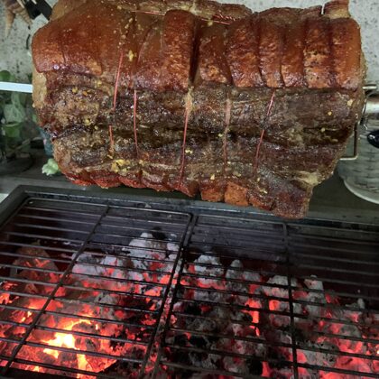 Schweinchen am Spieß 