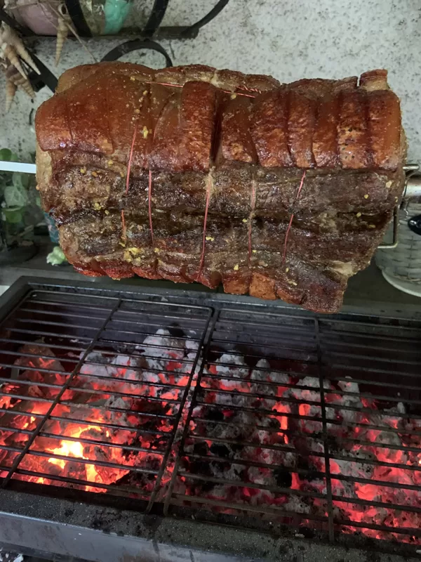 Schweinchen am Spieß 
